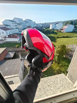 Casco Moto BMW Rojo