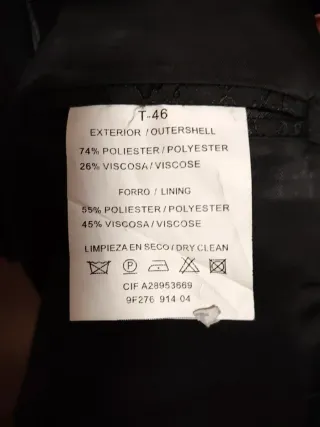 Traje de hombre