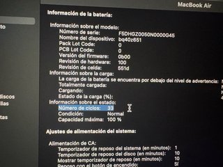 MacBook Air M4 13” 2025 Plata Bateria al 100%