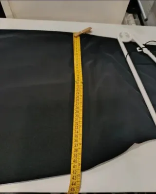 Vestido Negro Largo XL + Fular Dorado