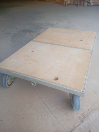 Carro base acero inoxidable 108x67 cm.