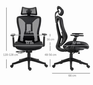Silla de Oficina Ergonómica con Reposacabezas