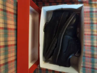 Zapatos Fluchos T.45 Negro Piel