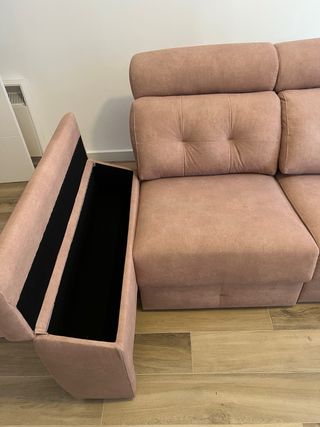 Sofá 3 plazas extensible tela