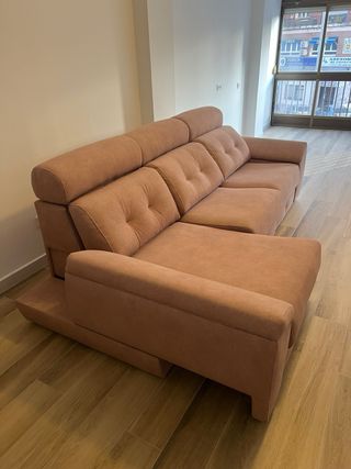 Sofá 3 plazas extensible tela
