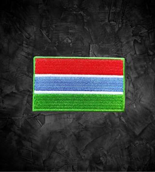 Gambia 🇬🇲 Parche Bandera Termoahesiva