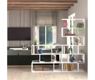 Estantería Escalera Blanca Diseño