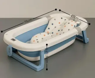 Bañera bebé con termómetro y cojín. UN SOLO USO