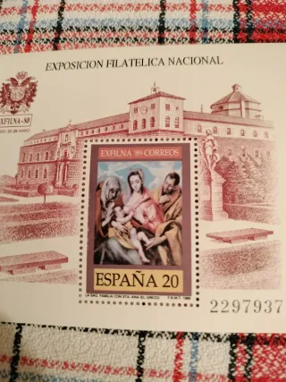 Hoja Bloque EXFILNA '89 Toledo El Greco