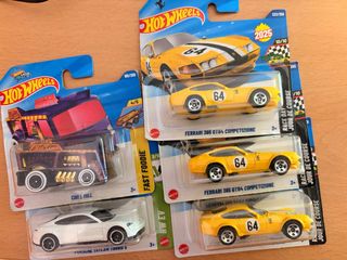 Lote 5 Coches Hot Wheels