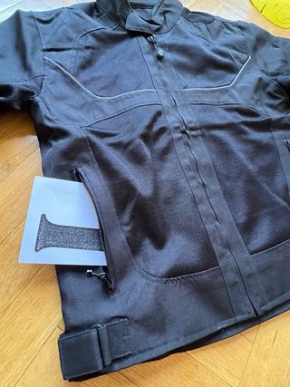 Chaqueta Moto Verano Talla L Negra.NUEVA