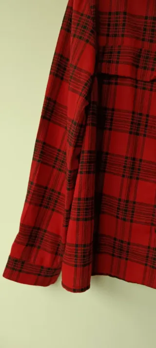 Camisa a cuadros SHEIN roja y negra Talla M