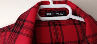 Camisa a cuadros SHEIN roja y negra Talla M