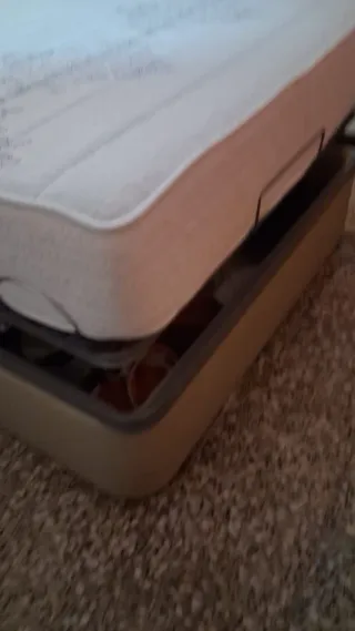 Cama como de hospital idraulica con mando de 120x2