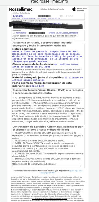 iPhone 13 128GB Blanco - Batería Nueva