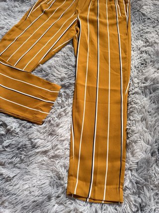 Pantaloni Ocra a Righe Tg. S