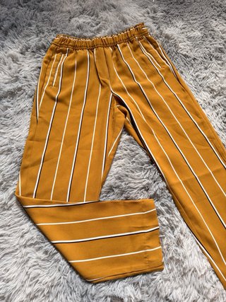 Pantaloni Ocra a Righe Tg. S
