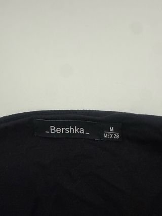 Pack 3 Tops Bershka Negro, Verde, Blanco