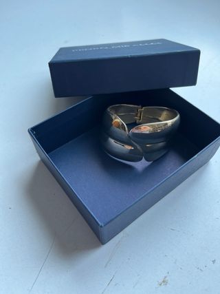 Brazalete Alta Bisutería Vintage Dorado/Plateado