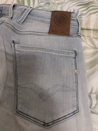 Jeans Replay Uomo Blu Strappati
