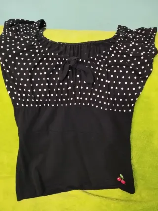 Conjunto Pin Up Lunares y Cerezas