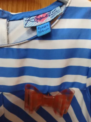 Vestido verano rayas talla 4- Rosalita Señorita