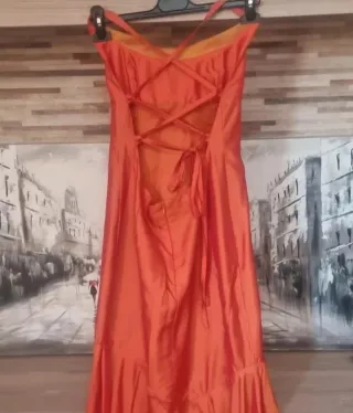 Vestido de fiesta naranja