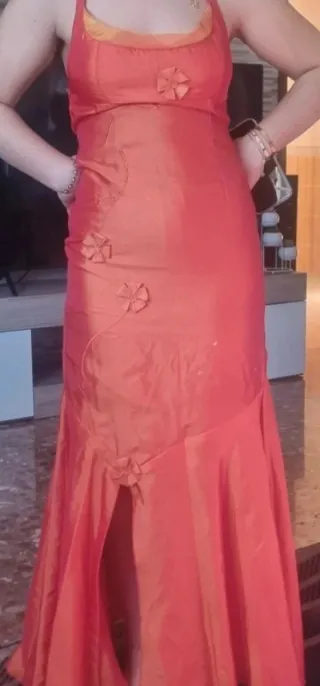 Vestido de fiesta naranja