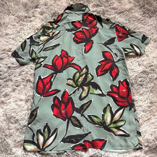 Camicia Zara Uomo Fantasia Floreale Tg S