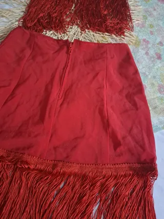Conjunto Charleston niña rojo