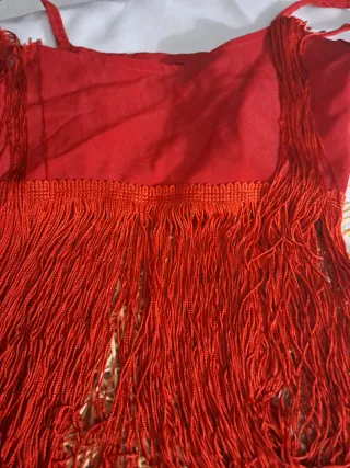 Conjunto Charleston niña rojo
