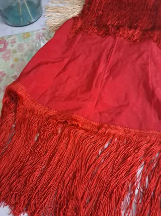 Conjunto Charleston niña rojo