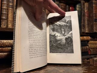 Antico libro illustrato Hachette 1873