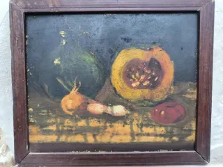 Pareja Cuadros Antiguos Bodegón