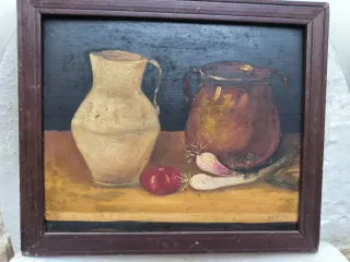 Pareja Cuadros Antiguos Bodegón