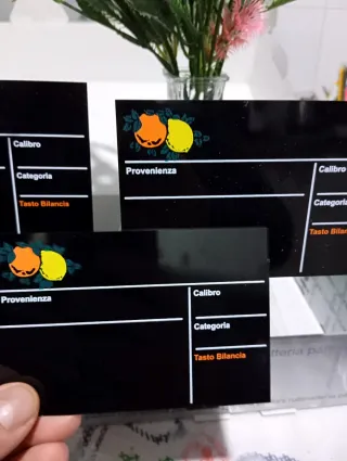 Segnaprezzi Lavagna PVC Ortofrutta