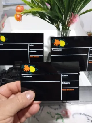 Segnaprezzi Lavagna PVC Ortofrutta