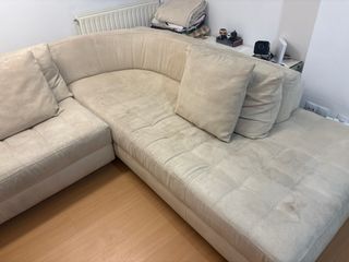 Sofá Chaiselongue Natuzzi Beige