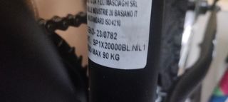 Bicicleta Plegable Negra Nilox 20x1.75P