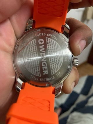 Reloj Wenger Negro y Naranja
