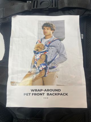 Mochila Transportín Perro Allsopets M Negra