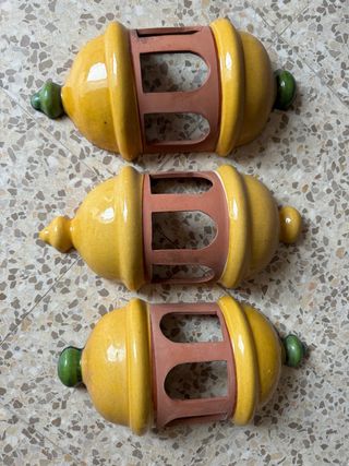 Lámparas cerámica jardín (Set 3)