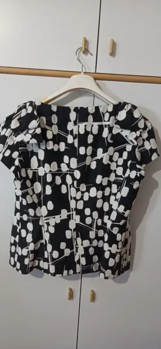 Giacca Luisa Spagnoli fantasia bianco nero
