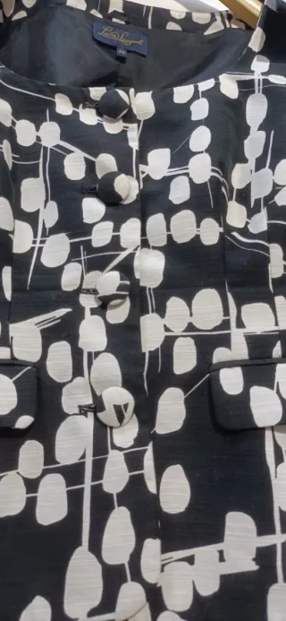 Giacca Luisa Spagnoli fantasia bianco nero