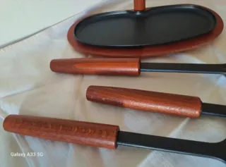Set 3 Utensili Cucina Design Legno - Nuovo