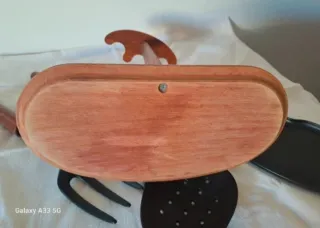 Set 3 Utensili Cucina Design Legno - Nuovo