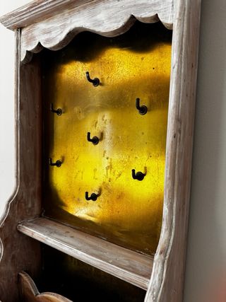 Appendiabiti in legno e metallo