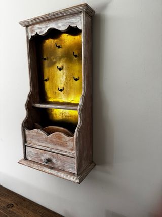 Appendiabiti in legno e metallo