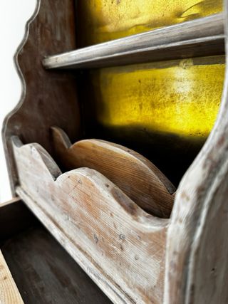 Appendiabiti in legno e metallo