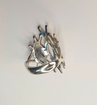Anillo 17ES Plata Ley Grande Diseño Original